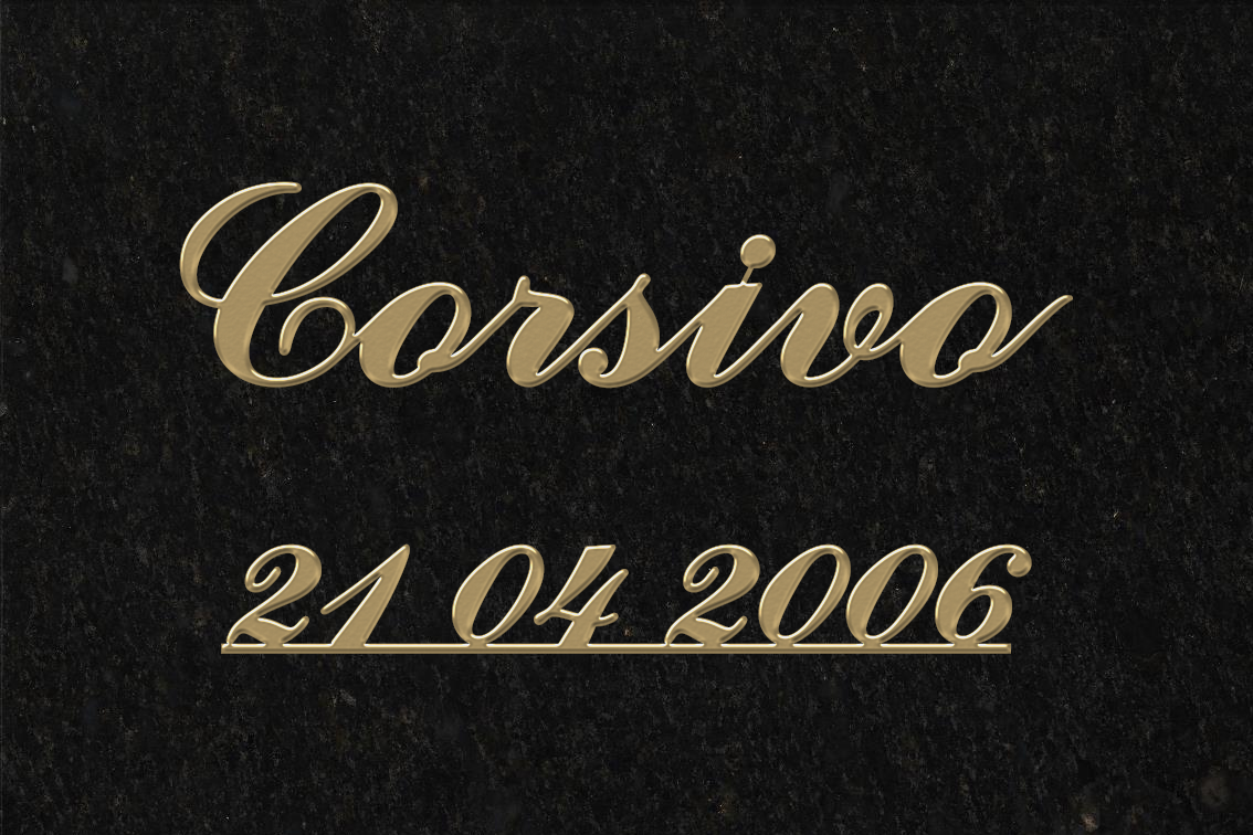 Corsivo Dourado